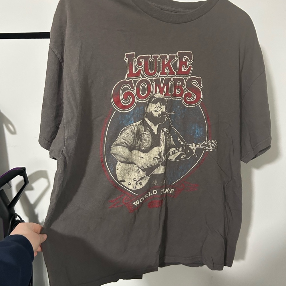 Luke Combs Graphic Tee - Gray